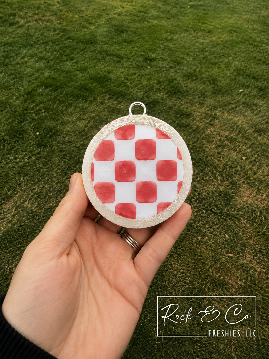 Terracotta Checkered Freshie