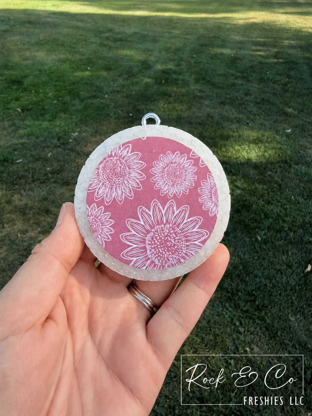 Pink Sunflower Freshie