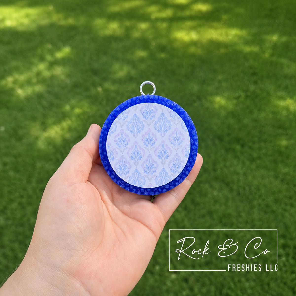 Blue Damask Freshie