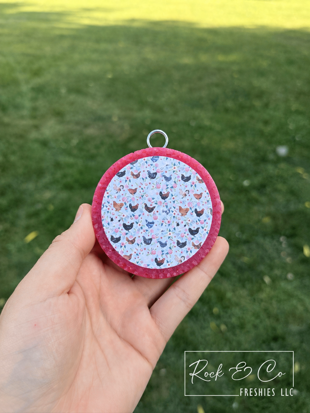 Floral Chicken Freshie