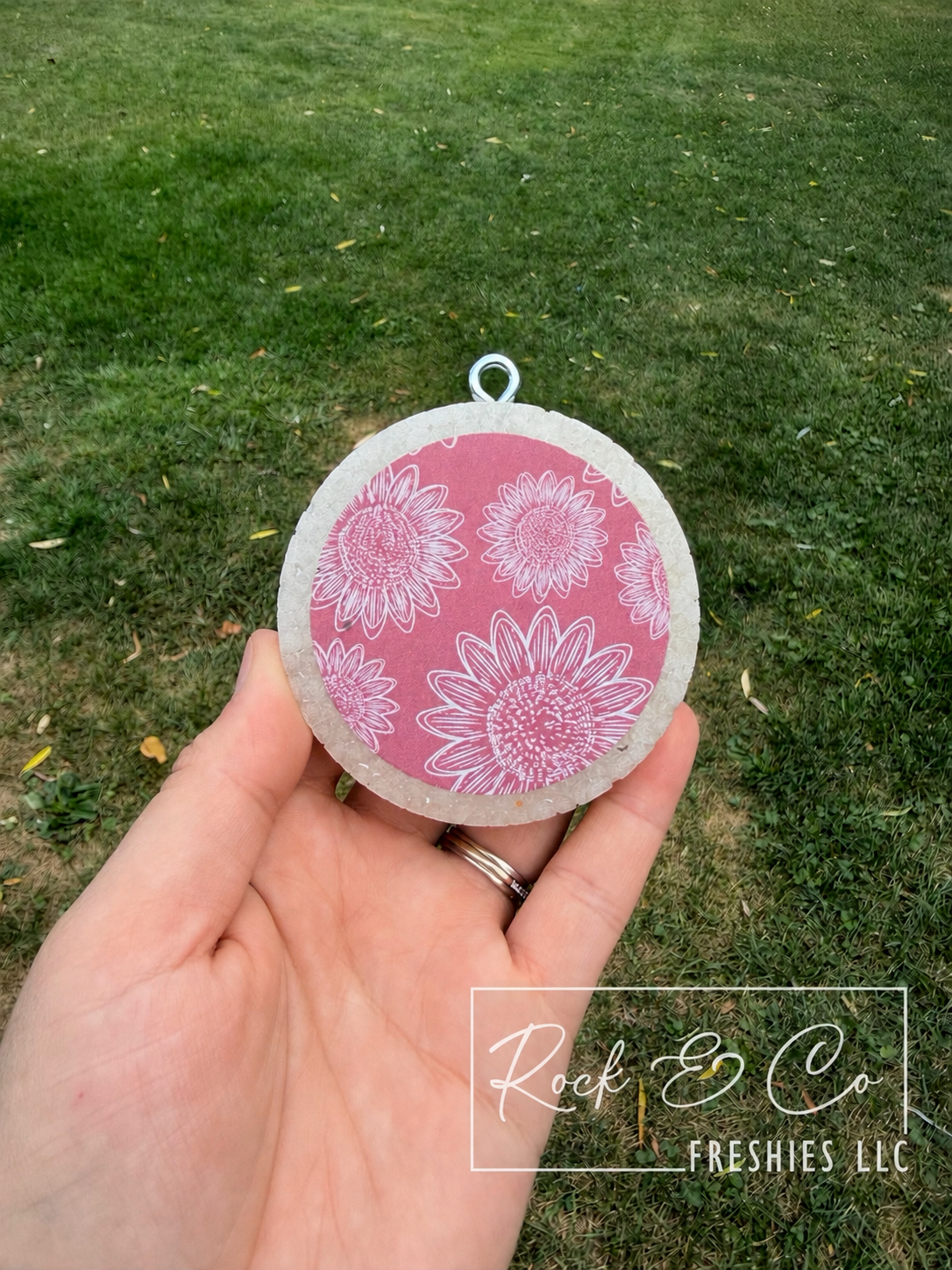 Pink Sunflower Freshie